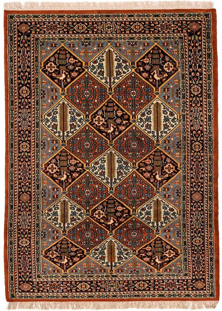 5' x 9' 4 Hand Knotted Bakhtiar Wool Rug