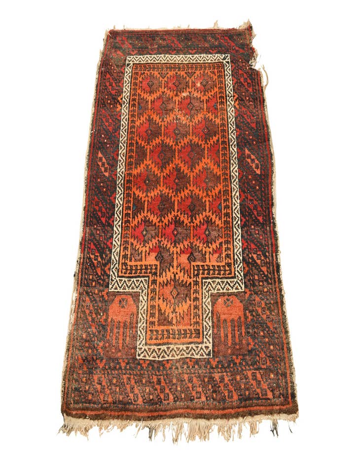 Detail image of 2' 8 x 3' 10  Hand Knotted Bakhtiar Persian Wool Rug