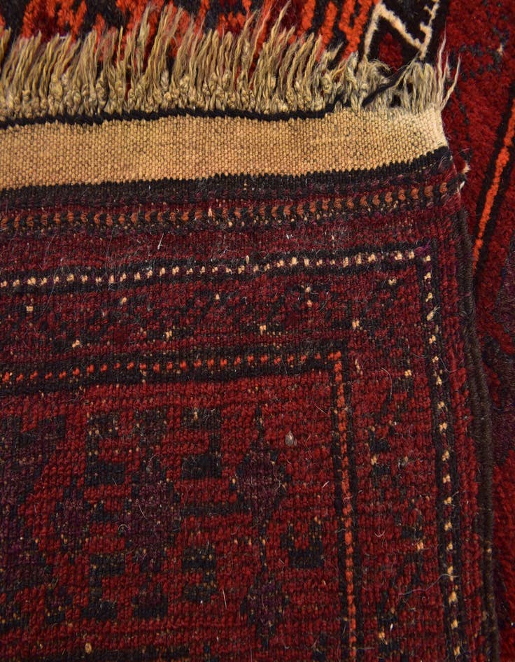 Detail image of 2' 8 x 4' Hand Knotted Balouch Persian Wool Rug
