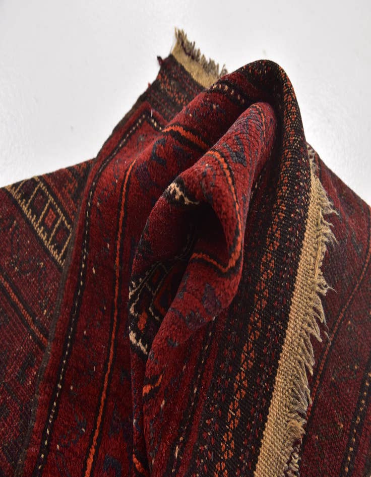 Detail image of 2' 8 x 4' Hand Knotted Balouch Persian Wool Rug