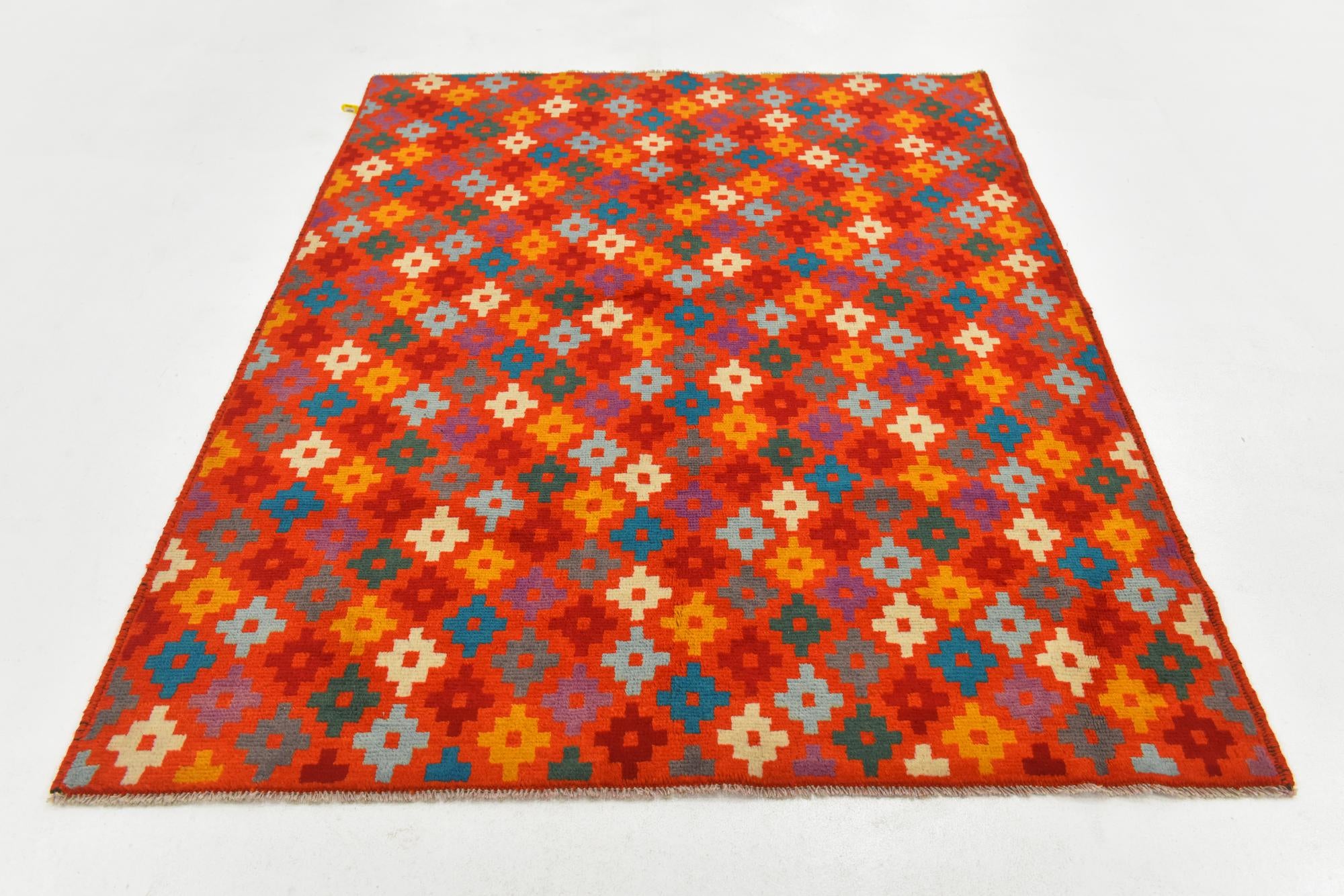 4' 11 x 6' 6 Hand Knotted Balouch Wool Rug