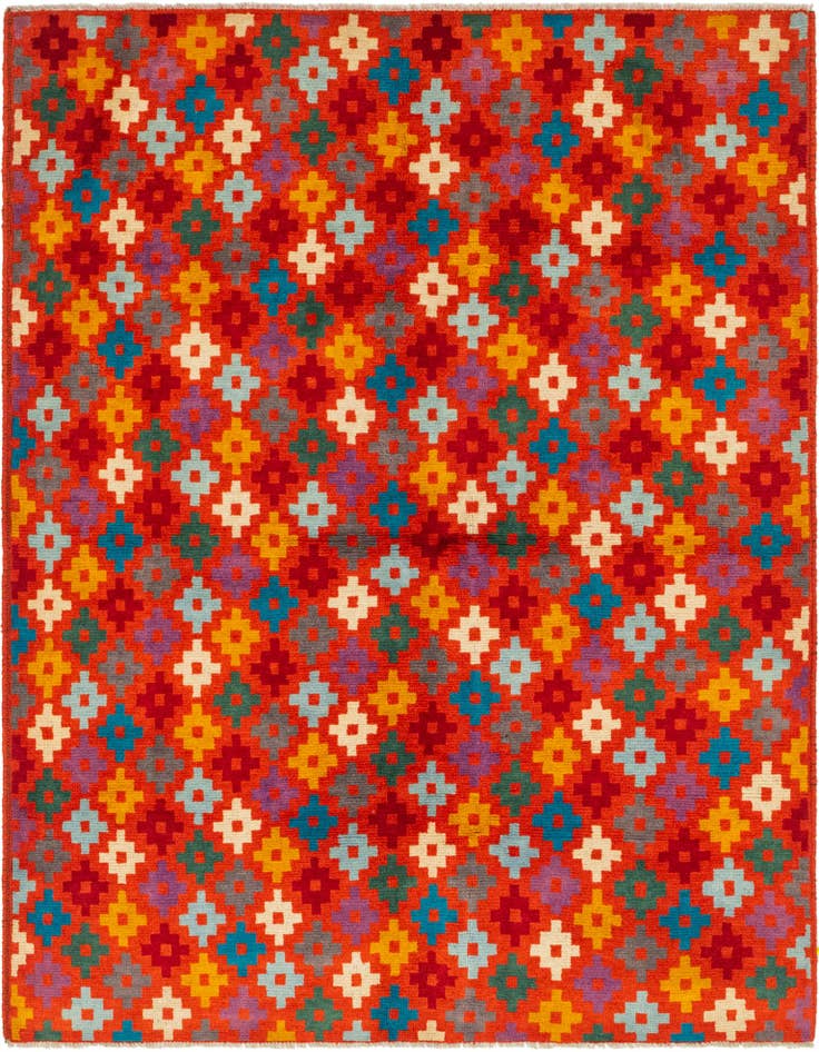 Detail image of 4' 11 x 6' 6 Hand Knotted Balouch Wool Rug