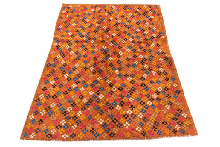 Detail image of 3' 10 x 5' 8 Hand Knotted Balouch Wool Rug