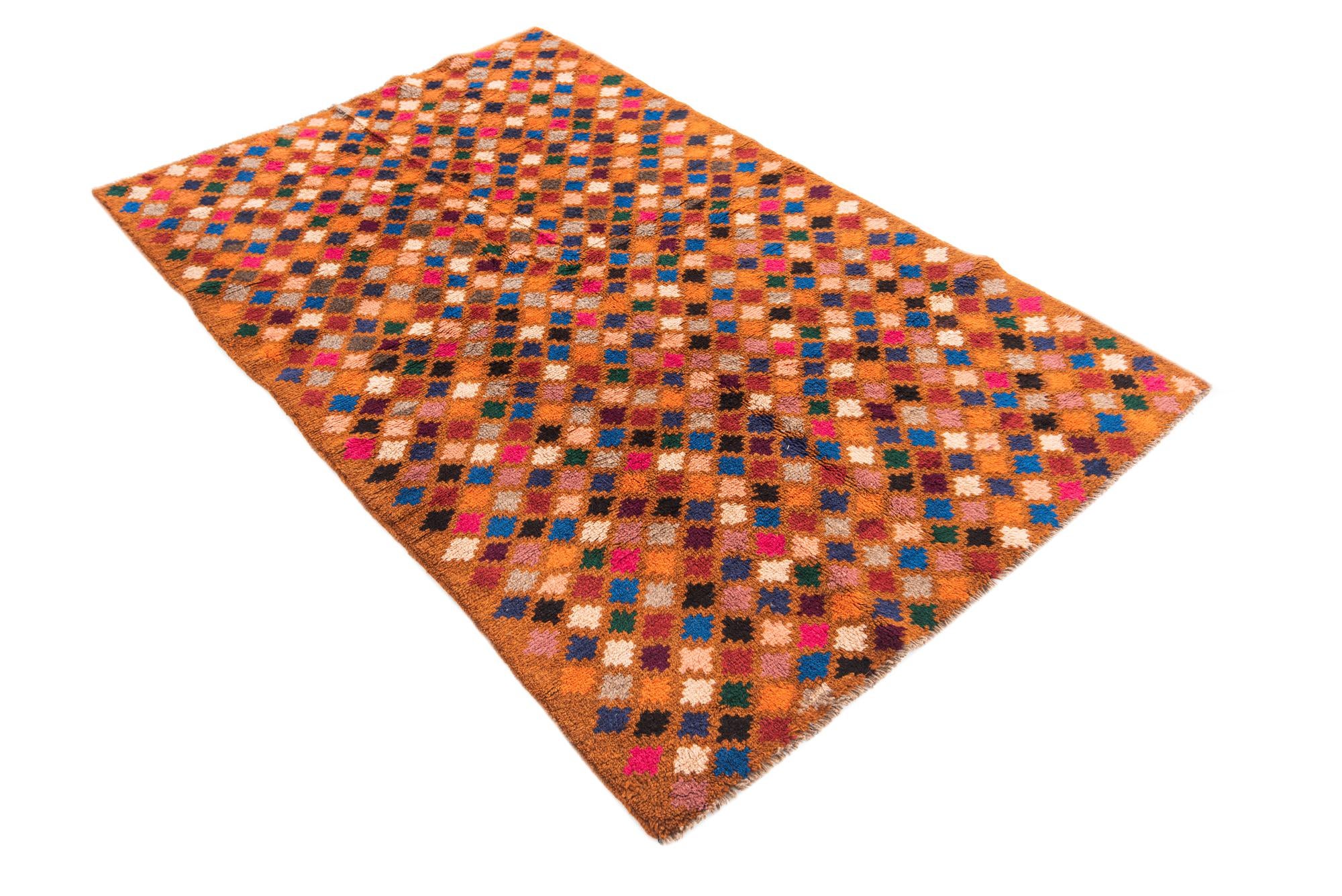 3' 9 x 6' 10 Hand Knotted Balouch Wool Rug