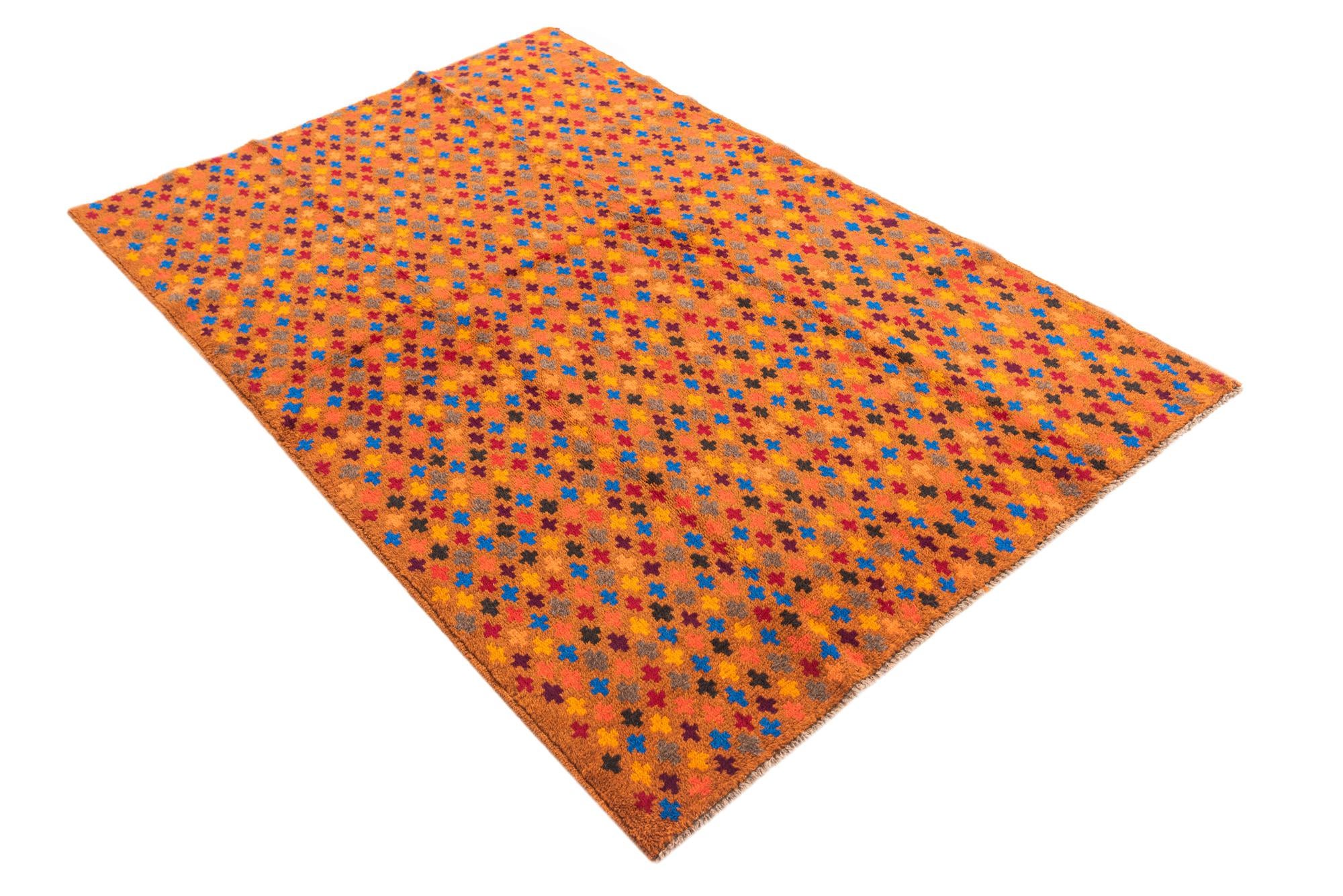 4' x 6' Hand Knotted Balouch Wool Rug