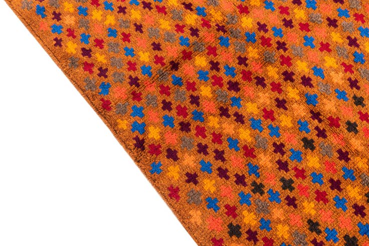 Detail image of 4' x 6' Hand Knotted Balouch Wool Rug