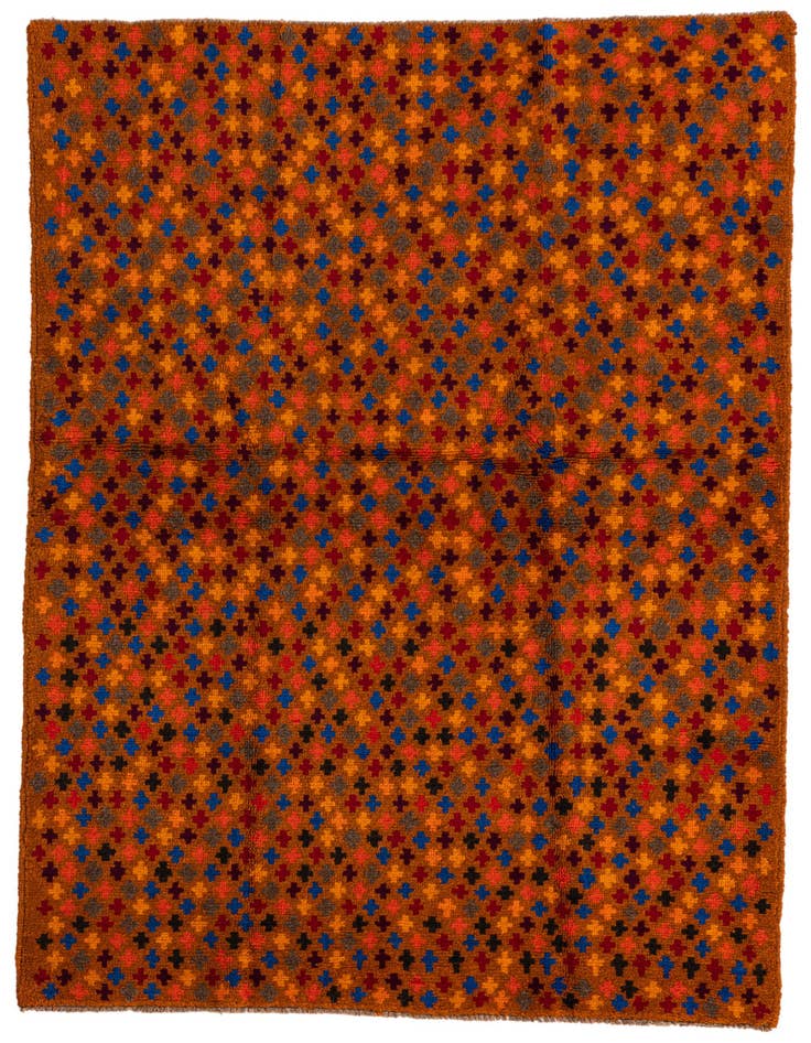 Detail image of 4' x 6' Hand Knotted Balouch Wool Rug