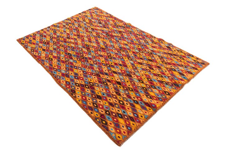 Detail image of 4' x 5' 10 Hand Knotted Balouch Wool Rug