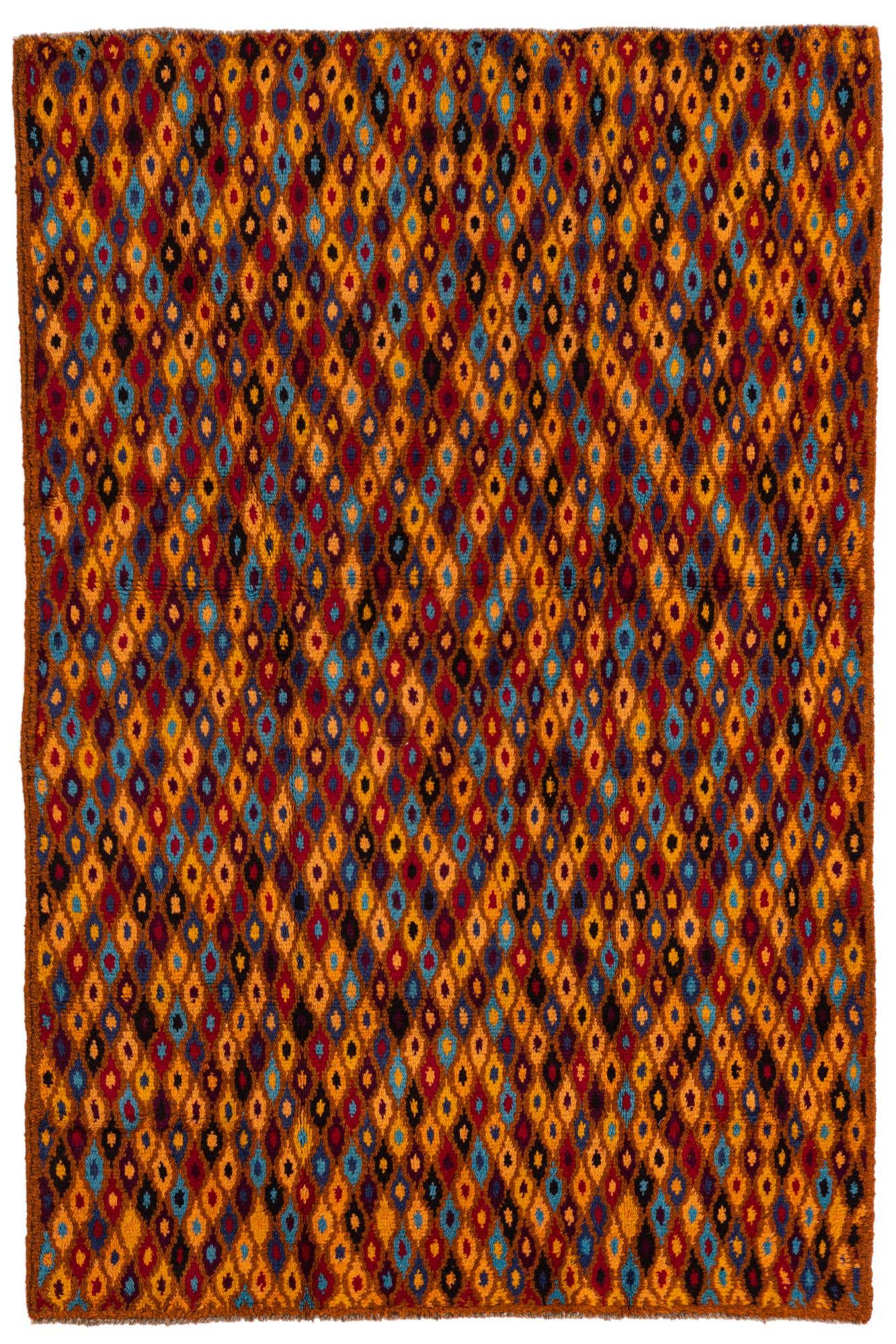 4' x 5' 10 Hand Knotted Balouch Wool Rug
