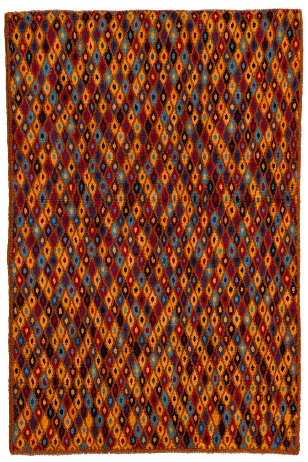 Detail image of 4' x 5' 10 Hand Knotted Balouch Wool Rug