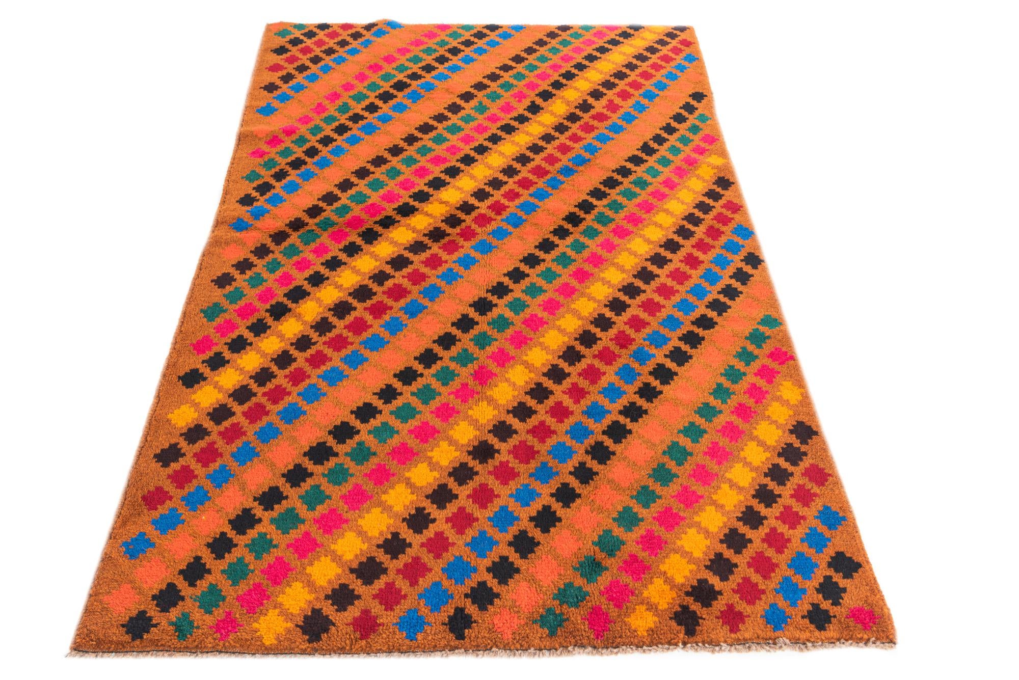 3' 9 x 6' Hand Knotted Balouch Wool Rug