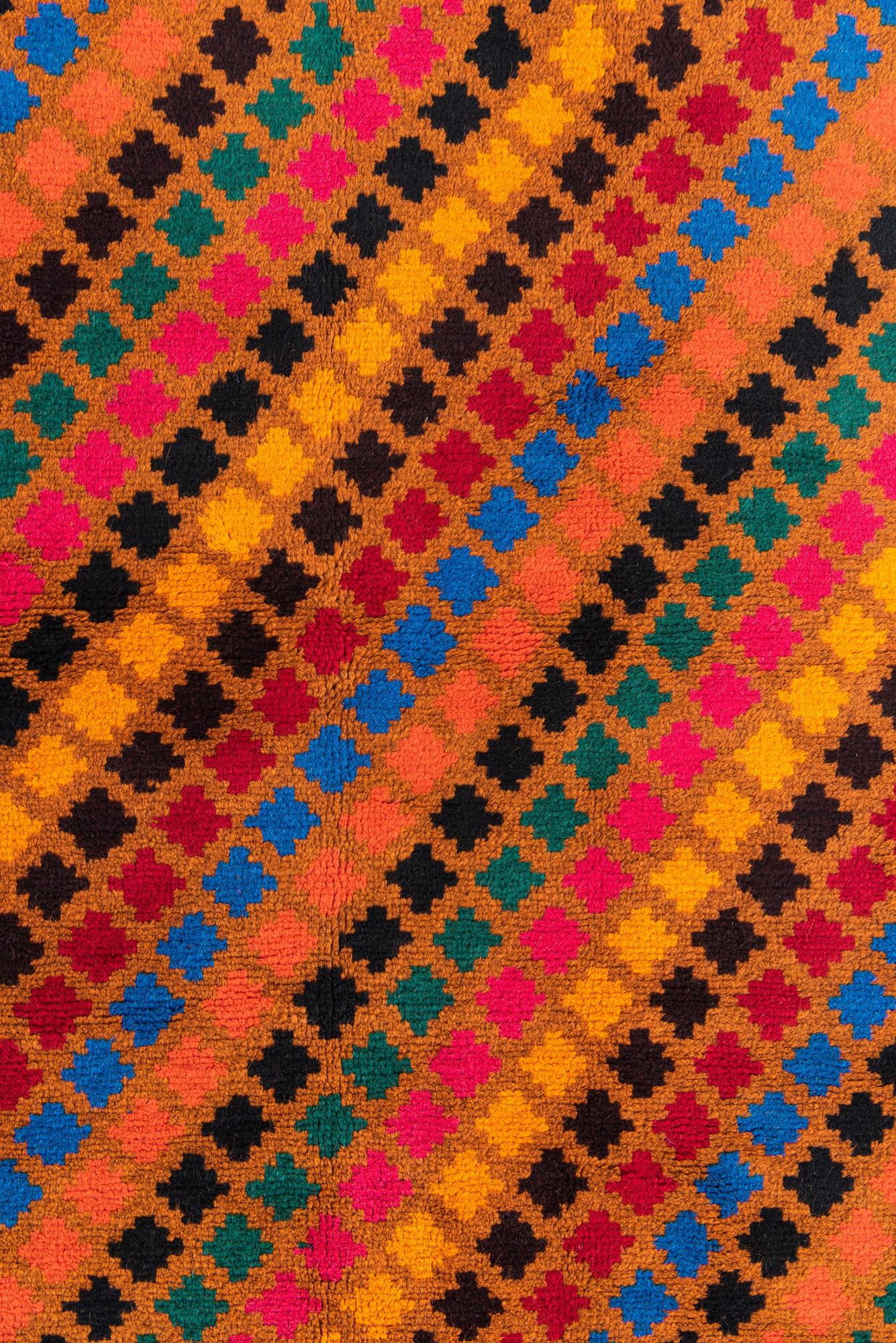 3' 9 x 6' Hand Knotted Balouch Wool Rug