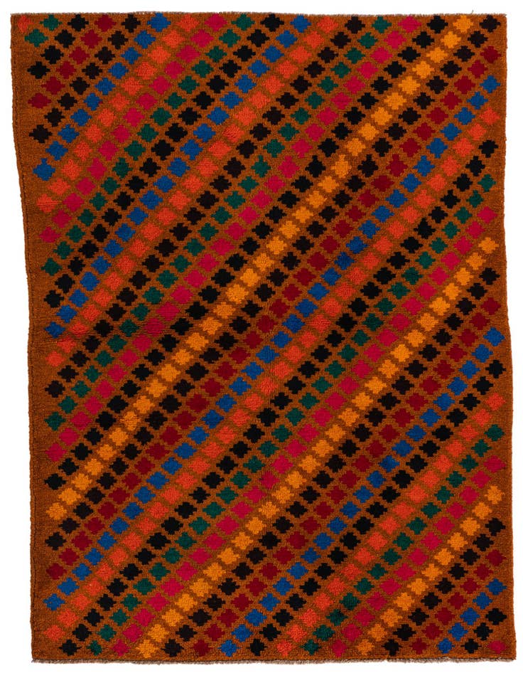 Detail image of 3' 9 x 6' Hand Knotted Balouch Wool Rug