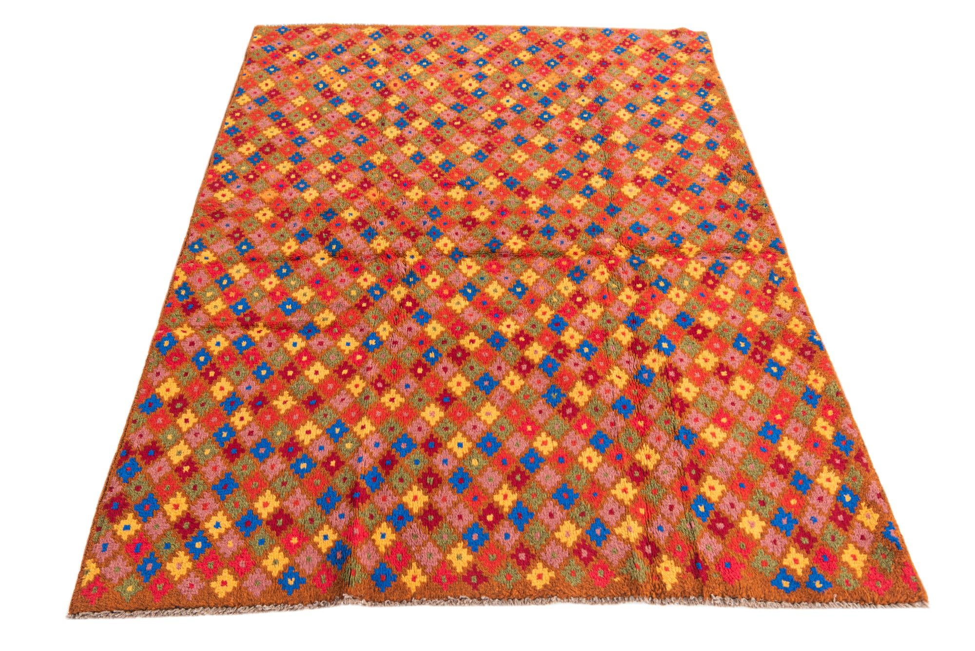 4' 1 x 5' 8 Hand Knotted Balouch Wool Rug