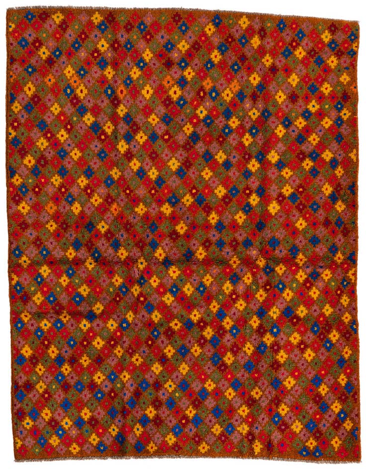 Detail image of 4' 1 x 5' 8 Hand Knotted Balouch Wool Rug