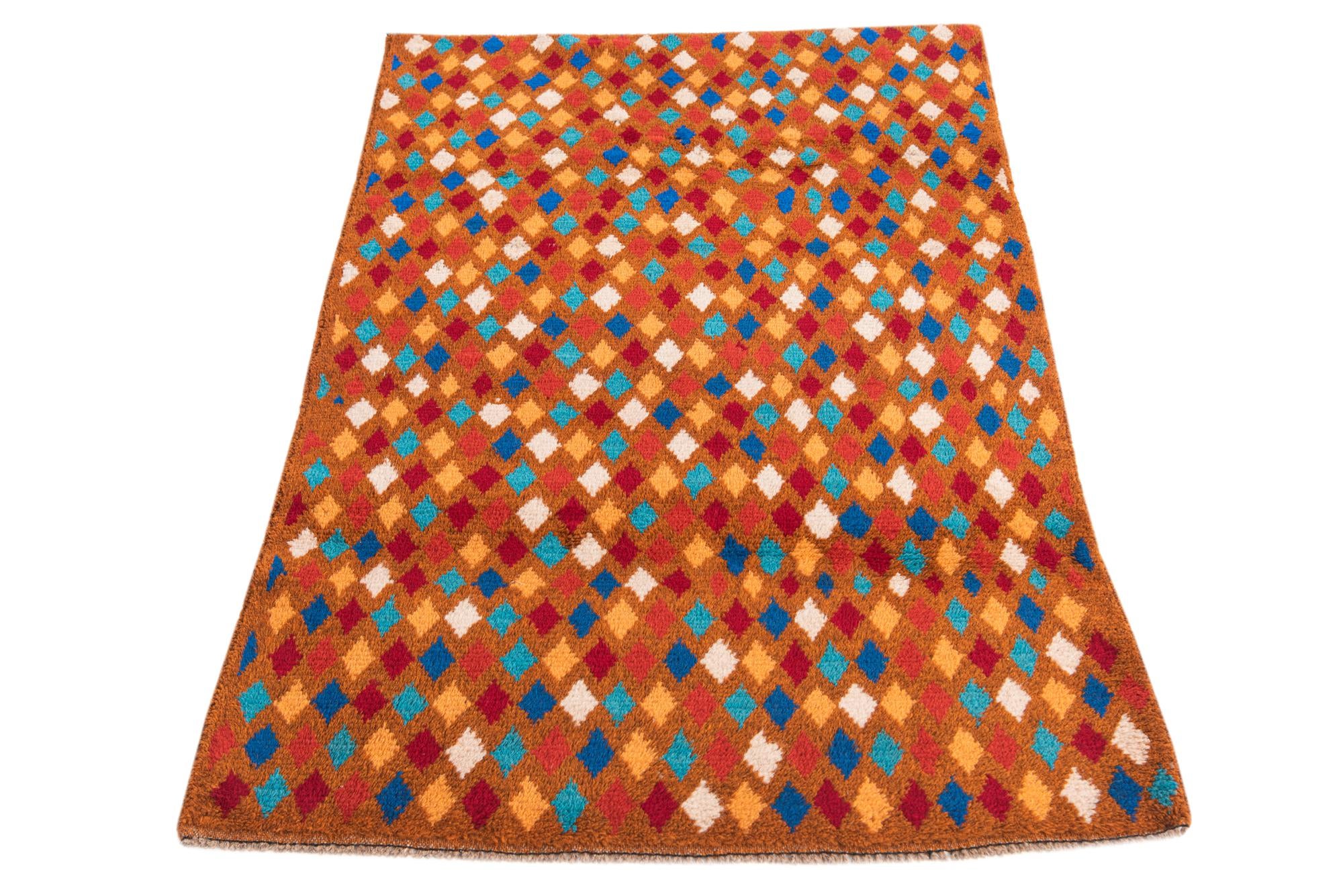 3' x 4' 6 Hand Knotted Balouch Wool Rug