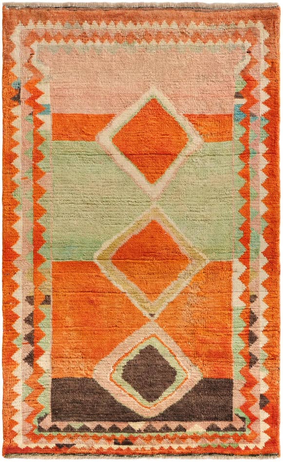 Detail image of 3' 1 x 5' Hand Knotted Balouch Wool Rug