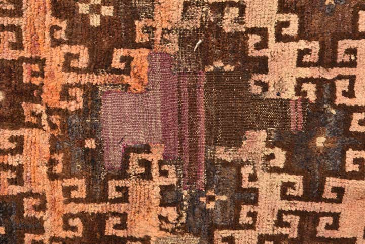 4' 7 x 6' 7 Hand Knotted Balouch Persian Wool Rug