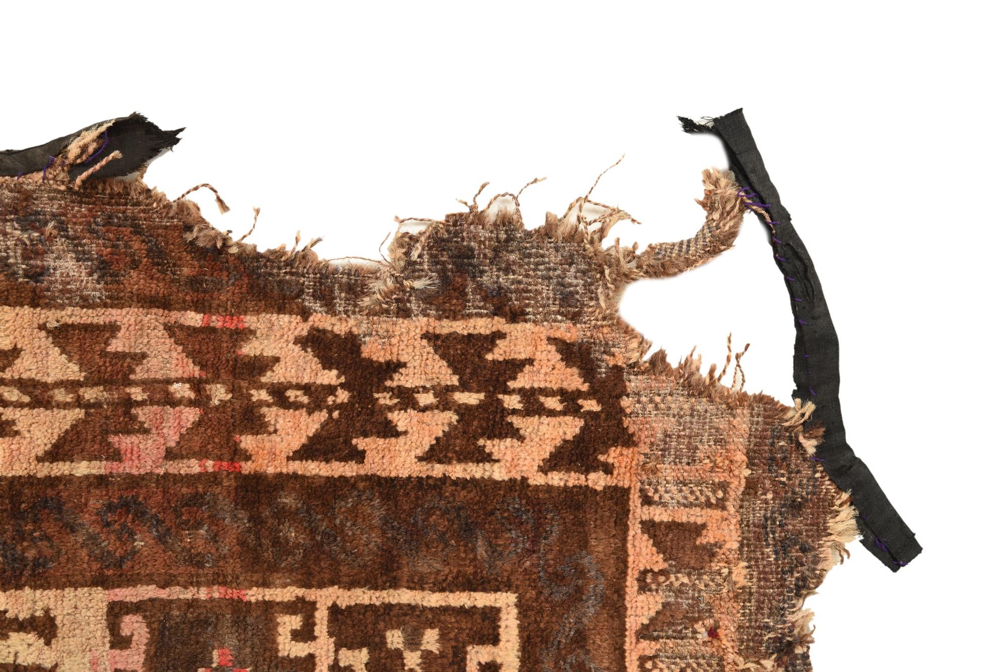 4' 7 x 6' 7 Hand Knotted Balouch Persian Wool Rug
