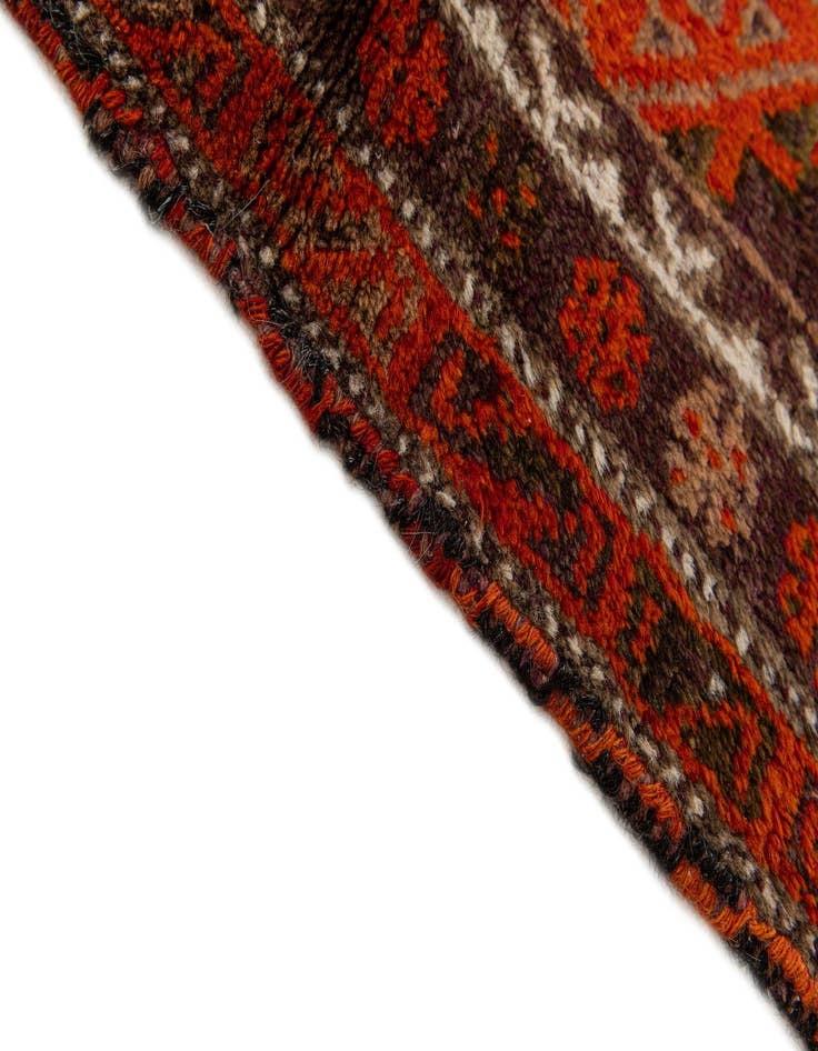 Detail image of 3' 1 x 4' 5  Hand Knotted Balouch Persian Wool Rug