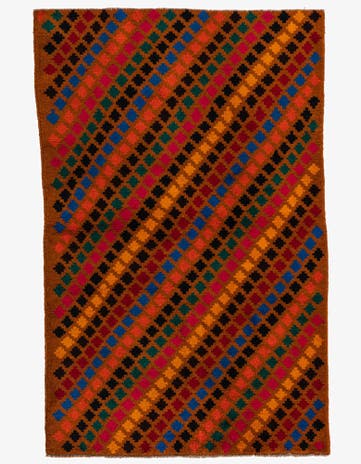 3' 9 x 6' Hand Knotted Balouch Wool Rug