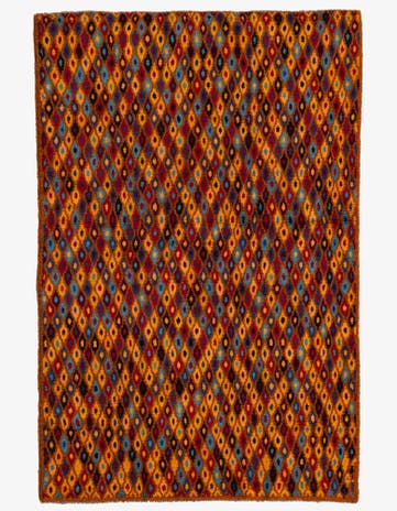 4' x 5' 10 Hand Knotted Balouch Wool Rug