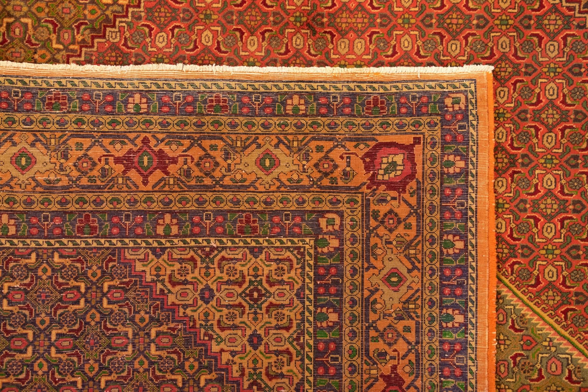 9' 7 x 12' 3 Hand Knotted Bidjar Persian Wool Rug