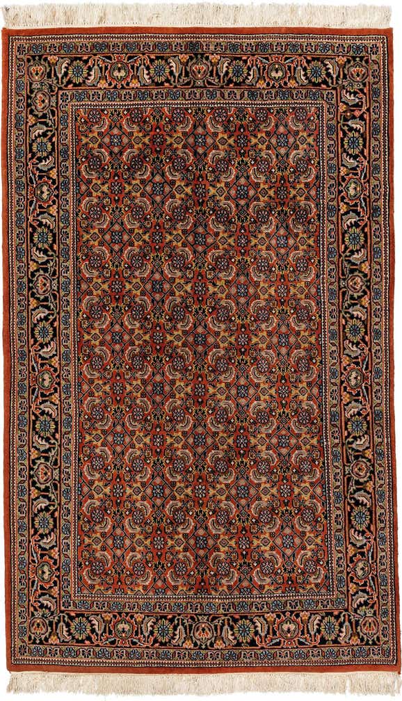 4' x 6' 7 Hand Knotted Bidjar Oriental Wool Rug
