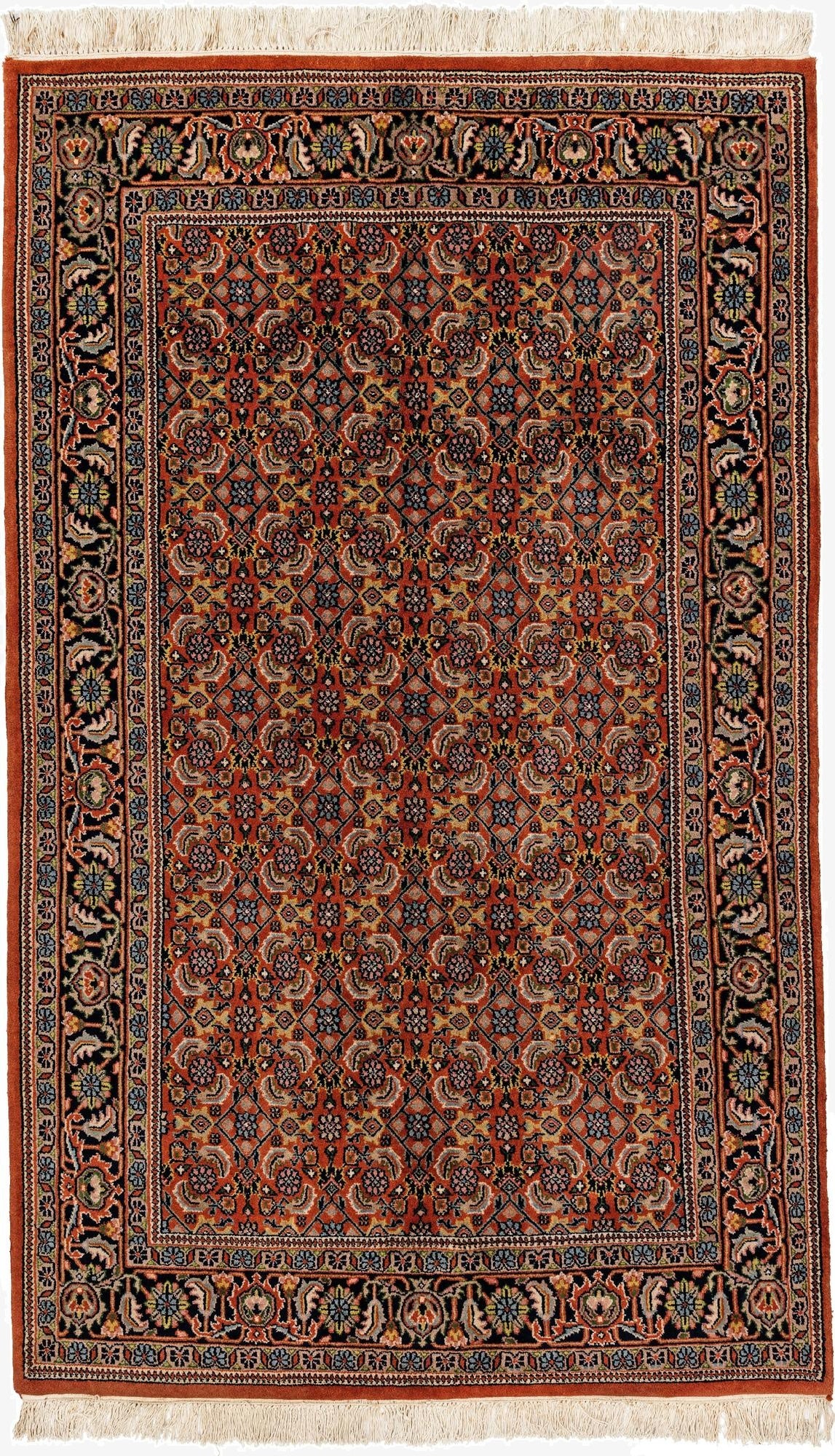 4' x 6' 7  Hand Knotted Bidjar Oriental Wool Rug