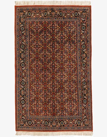 4' x 6' 7 Hand Knotted Bidjar Oriental Wool Rug