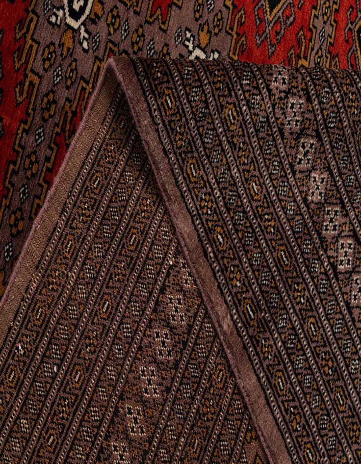 Detail image of 5' 3 x 7' 11  Hand Knotted Bokhara Oriental Wool Rug