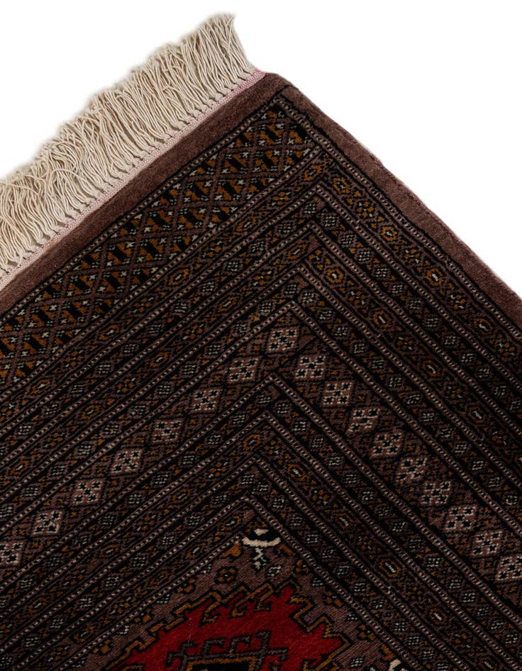 Detail image of 5' 3 x 7' 11  Hand Knotted Bokhara Oriental Wool Rug