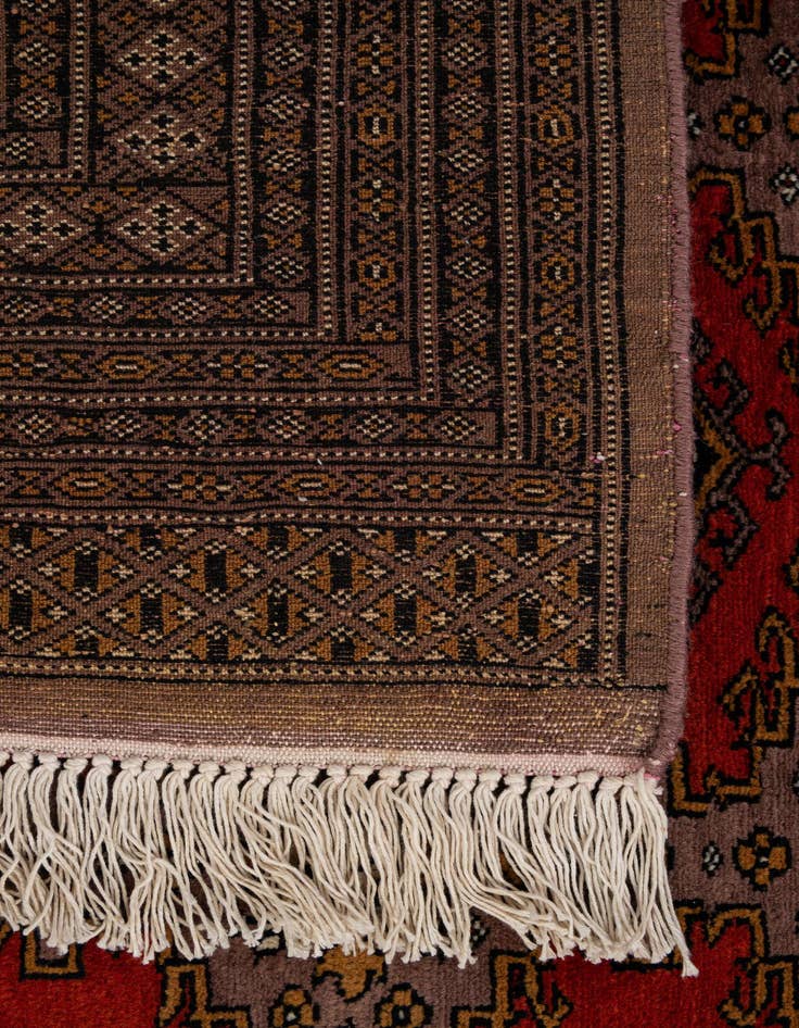 Detail image of 5' 3 x 7' 11  Hand Knotted Bokhara Oriental Wool Rug