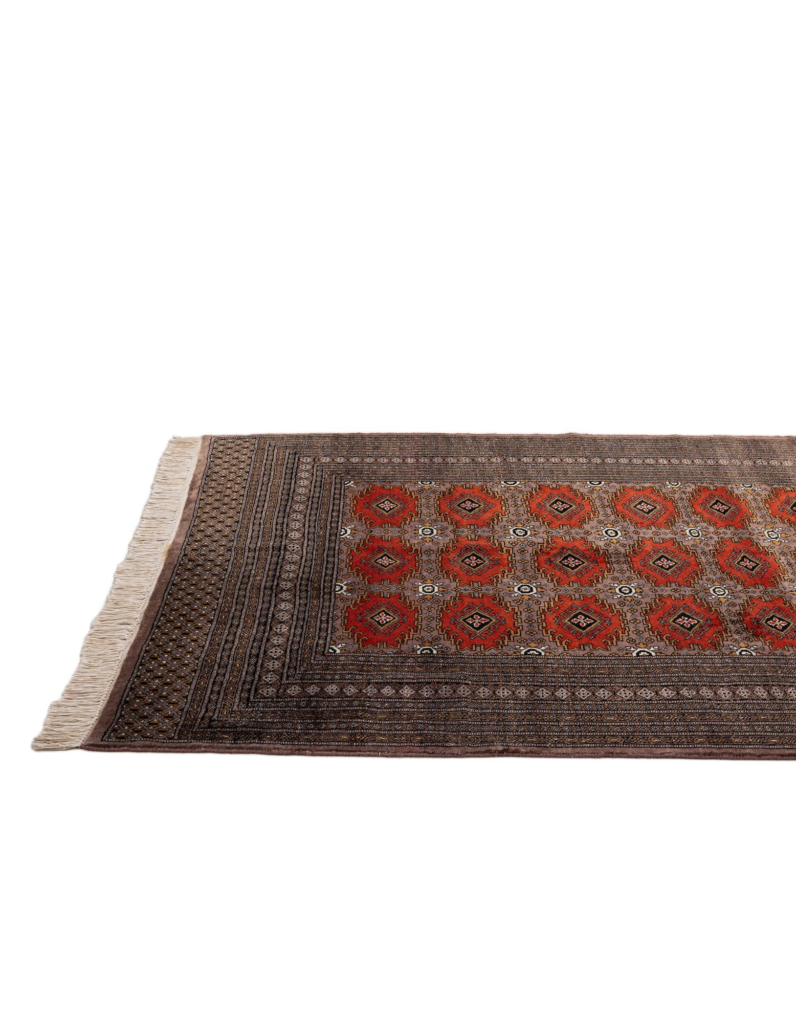 5' 3 x 7' 11 Hand Knotted Bokhara Oriental Wool Rug