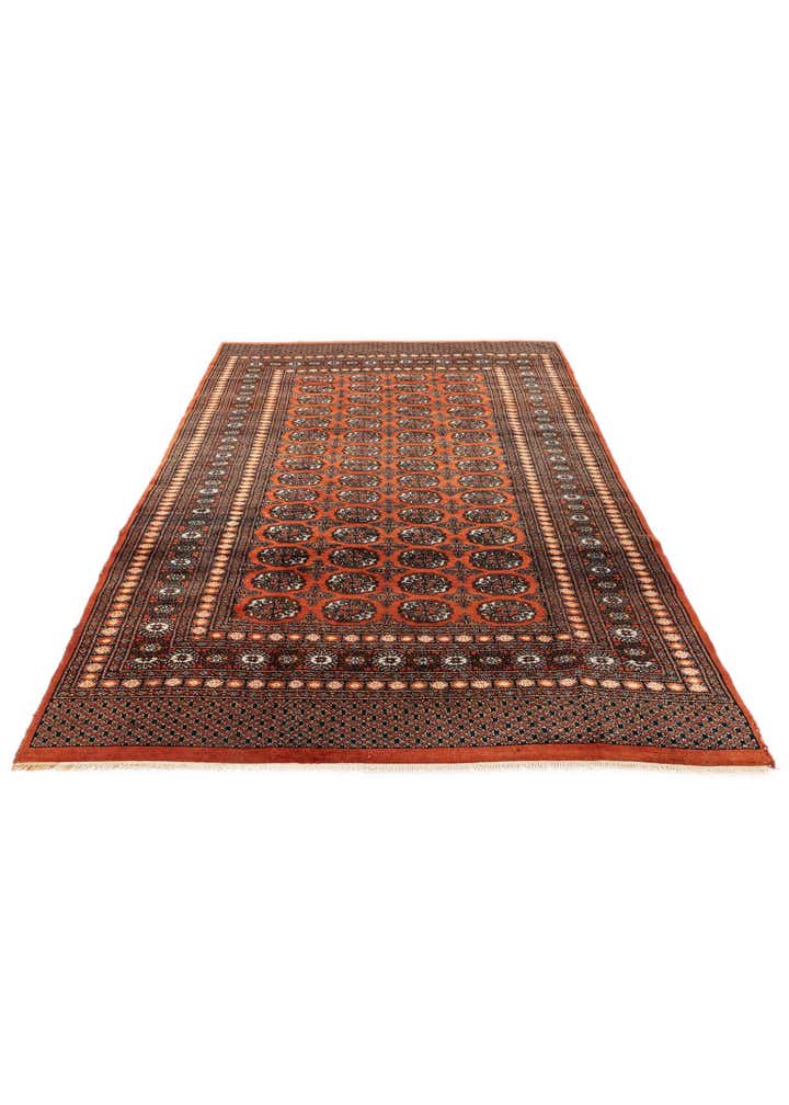 6' 1 x 8' 8 Hand Knotted Bokhara Oriental Wool Rug