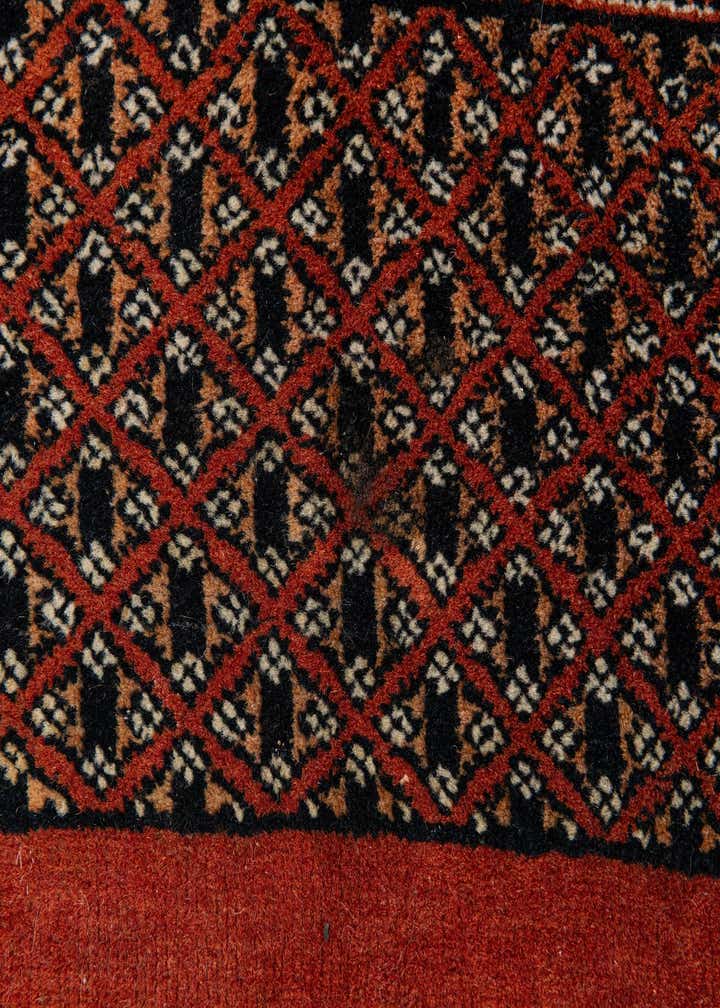 6' 1 x 8' 8 Hand Knotted Bokhara Oriental Wool Rug