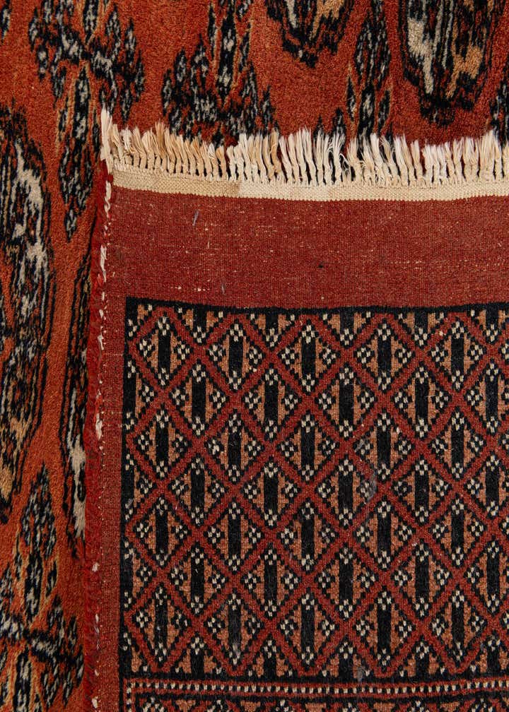 6' 1 x 8' 8 Hand Knotted Bokhara Oriental Wool Rug
