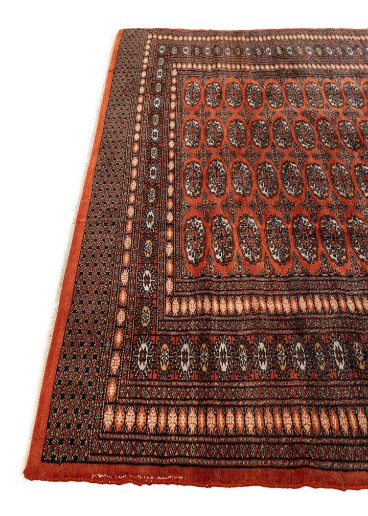 6' 1 x 8' 8 Hand Knotted Bokhara Oriental Wool Rug