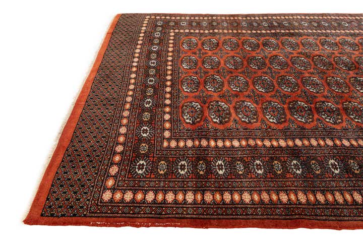 6' 1 x 8' 8 Hand Knotted Bokhara Oriental Wool Rug