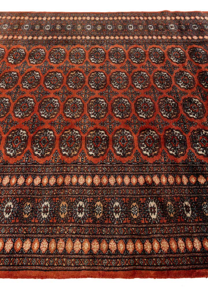 6' 1 x 8' 8 Hand Knotted Bokhara Oriental Wool Rug