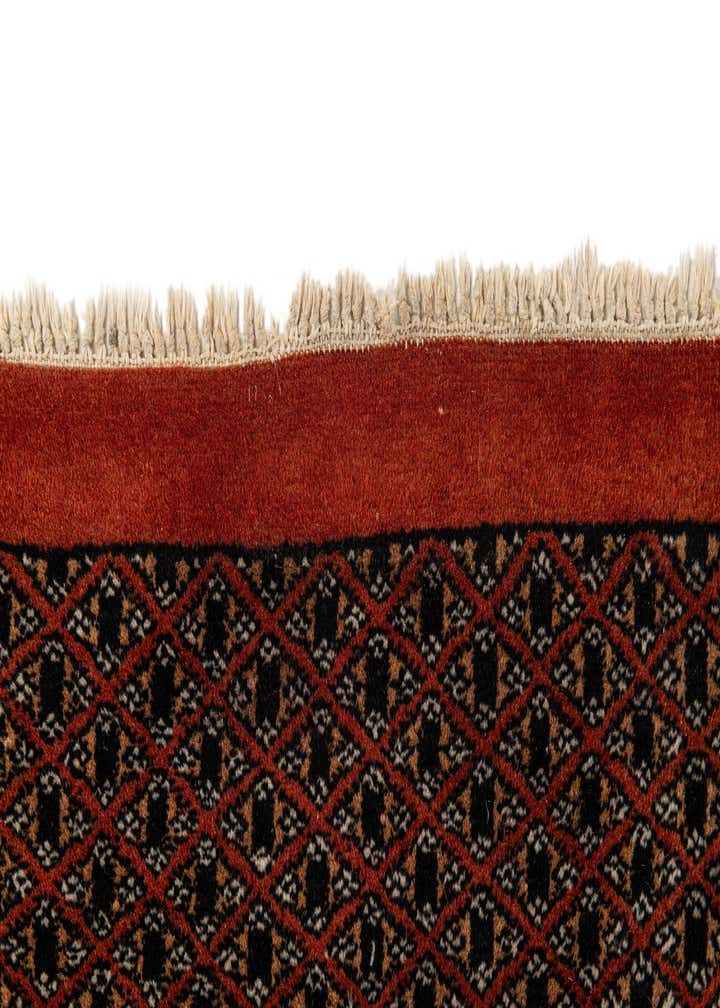 6' 1 x 8' 8 Hand Knotted Bokhara Oriental Wool Rug