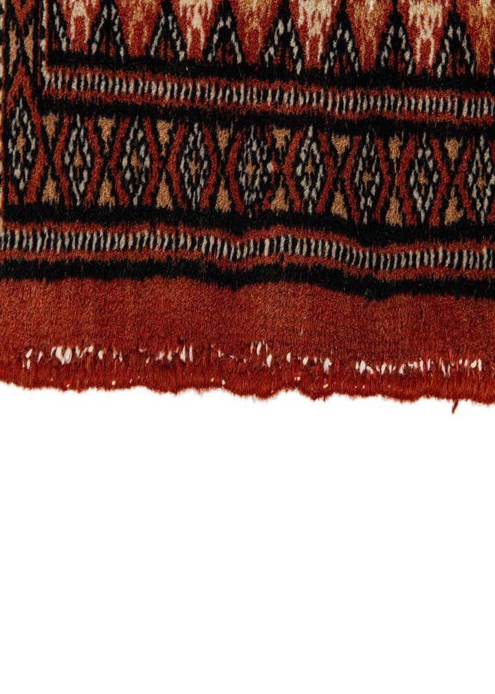 6' 1 x 8' 8 Hand Knotted Bokhara Oriental Wool Rug
