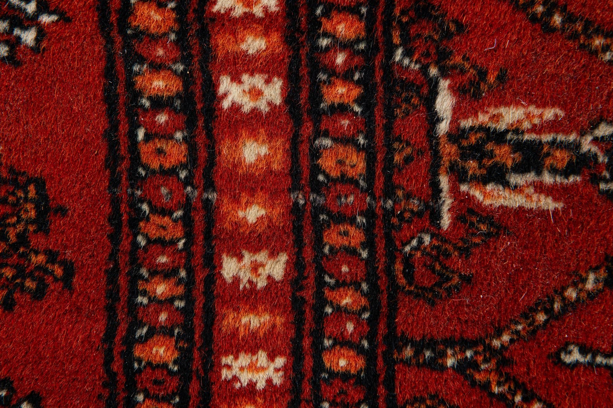 4' 1 x 6' 2 Hand Knotted Bokhara Oriental Wool Rug