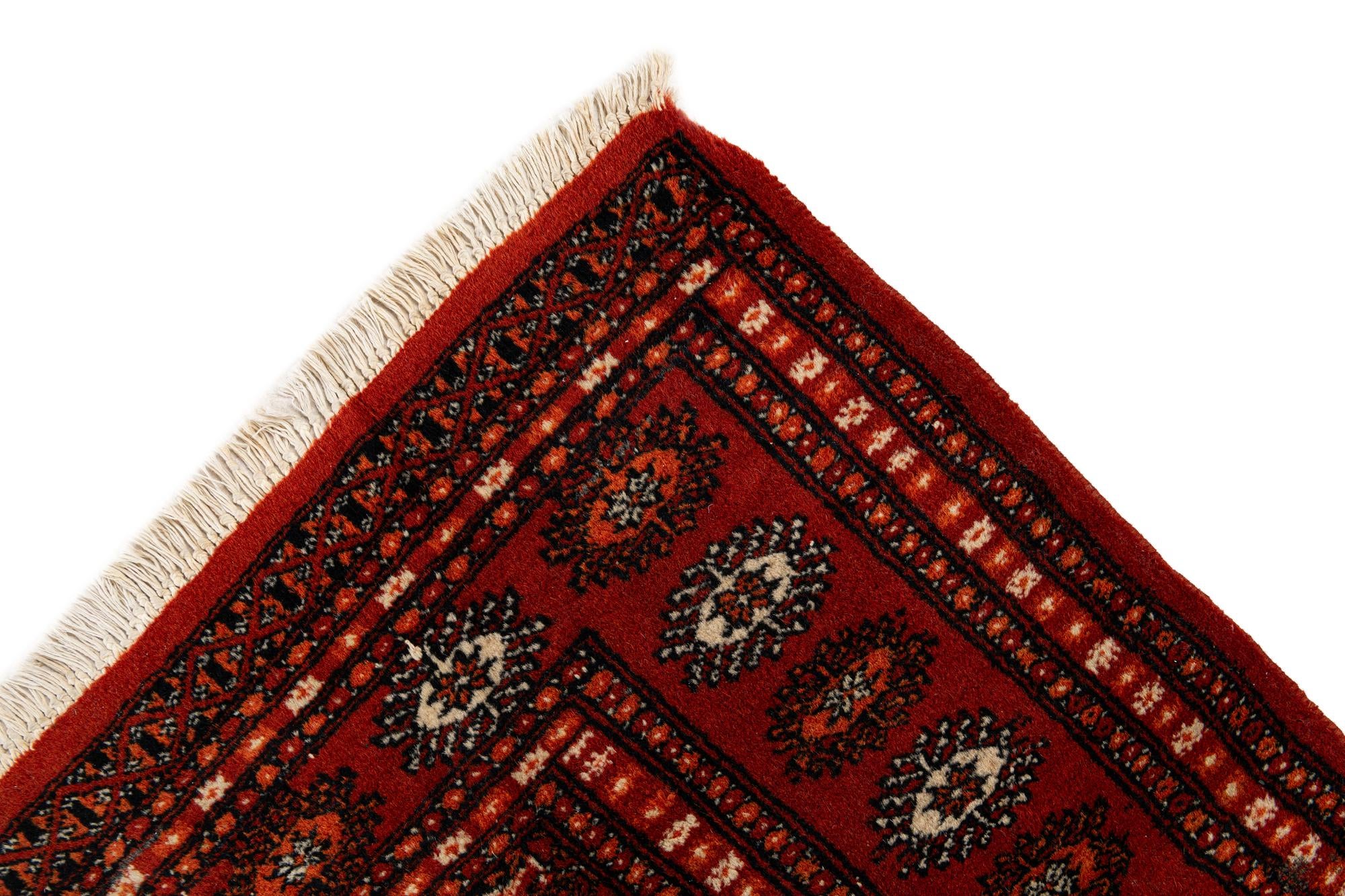 4' 1 x 6' 2 Hand Knotted Bokhara Oriental Wool Rug