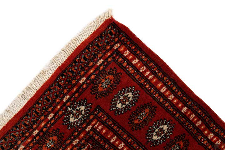 4' 1 x 6' 2 Hand Knotted Bokhara Oriental Wool Rug