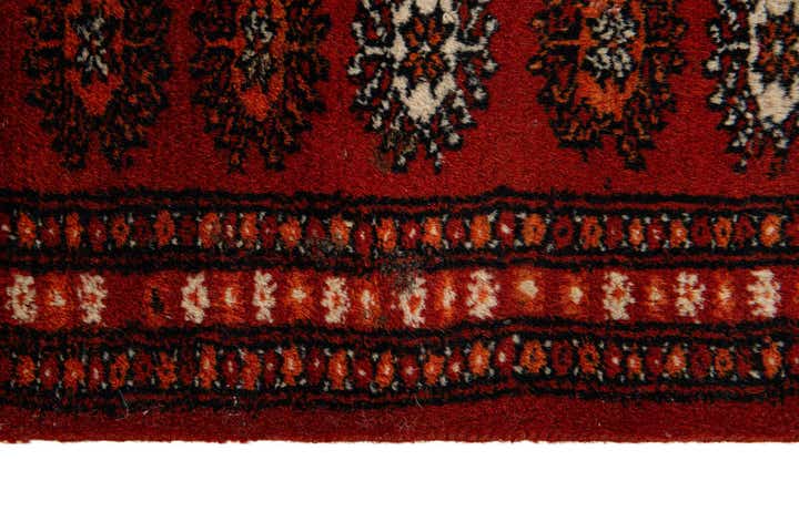 4' 1 x 6' 2 Hand Knotted Bokhara Oriental Wool Rug