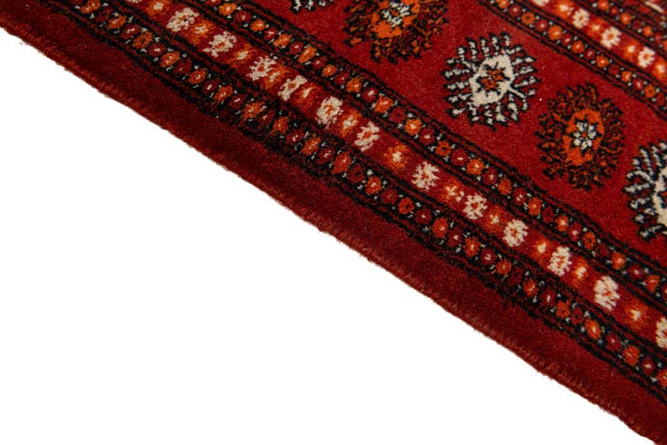Detail image of 4' 1 x 6' 2 Hand Knotted Bokhara Oriental Wool Rug