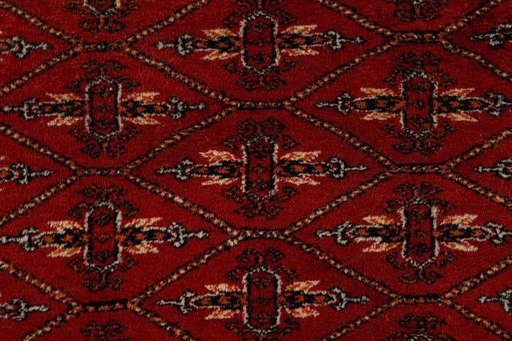 4' 1 x 6' 2 Hand Knotted Bokhara Oriental Wool Rug