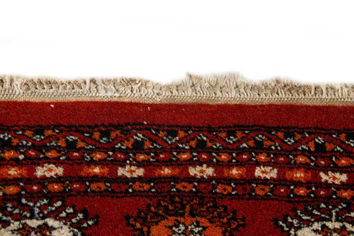 4' 1 x 6' 2 Hand Knotted Bokhara Oriental Wool Rug