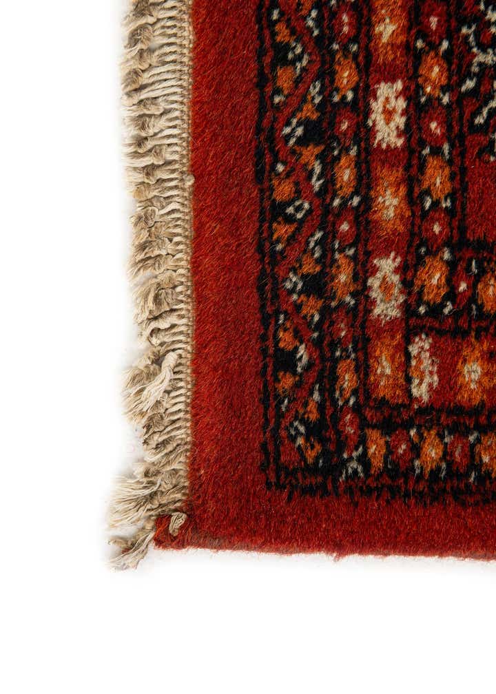 4' 1 x 6' 2 Hand Knotted Bokhara Oriental Wool Rug